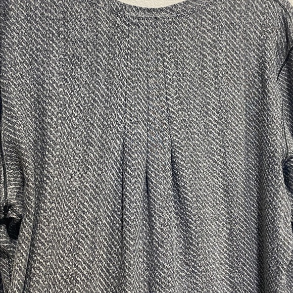 Lululemon Rush Hour Long Sleeve Rulu Top Hazy Heathered Black White Size 10 - Picture 9 of 14